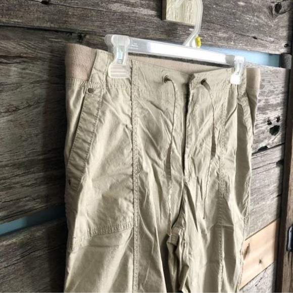 🍉GEORGE Plus Size 16 EUC Utility Capri Pants flat elastic waistband drawstring - Picture 2 of 5